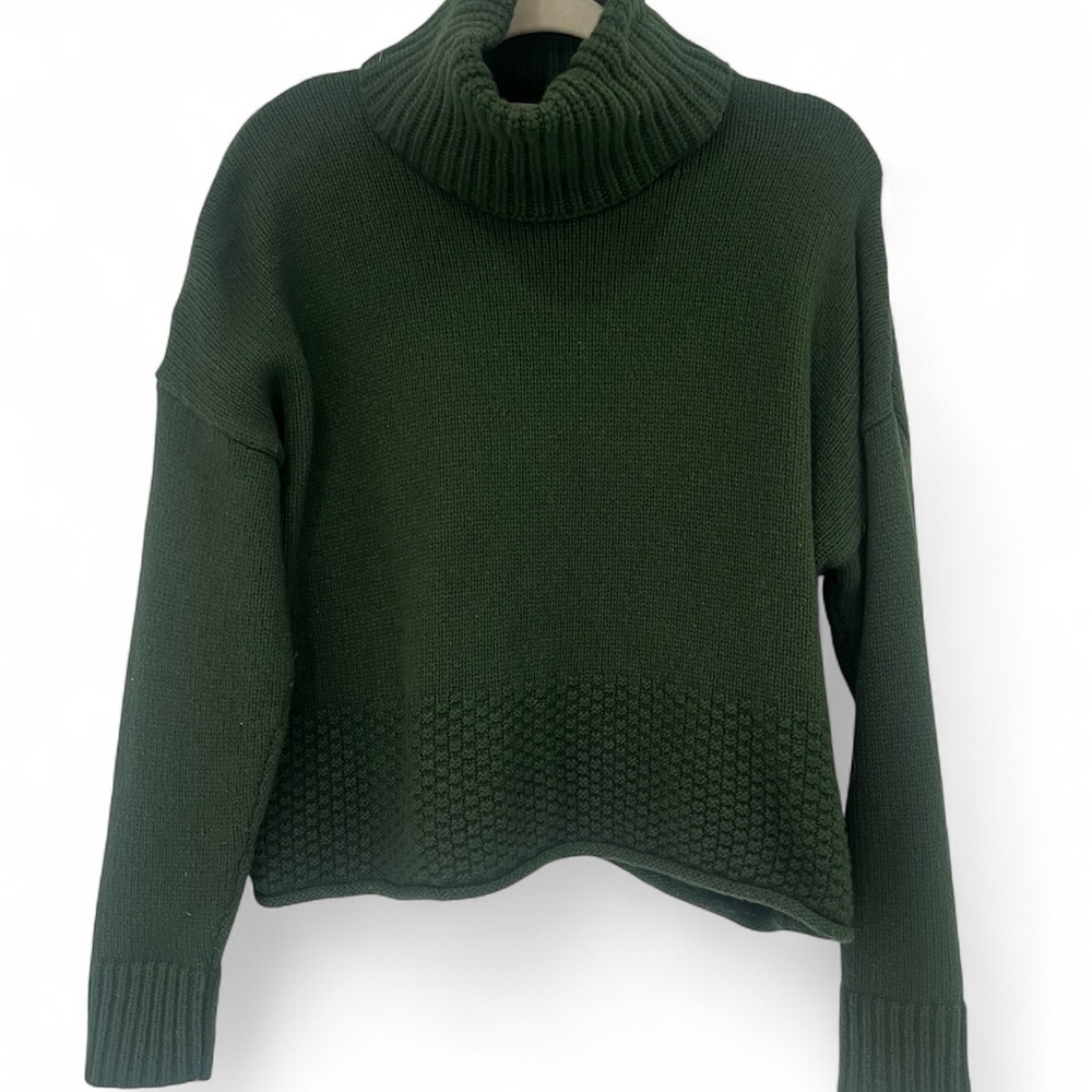 Madewell Forest Green Turtleneck Sweater